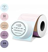 Phomemo 2 Inch Round Thermal Labels,5 Color Self-Adhesive Stickers for M110/M100/M220/M108/M221 L...