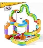 Upgrade Electric Train Set, 3D Infinity Track with Flexible Tracks for Kids, Cube Track Train- DI...