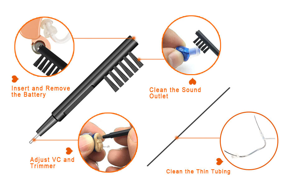 Clean All Parts of the Hearing Aid Easily