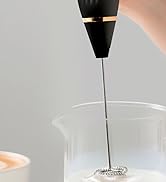 Electric Whisk Rechargeable with Egg whisk milk frothing bar, 3 Speed Adjustable, Milk Frother Ha...