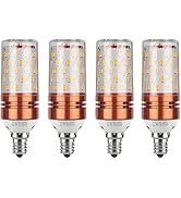 CTKcom 12W E14 LED Bulb Candelabra LED Light Bulb(4 Pack)- E14 Base T10 LED Corn Bulb,100 Watt Li...