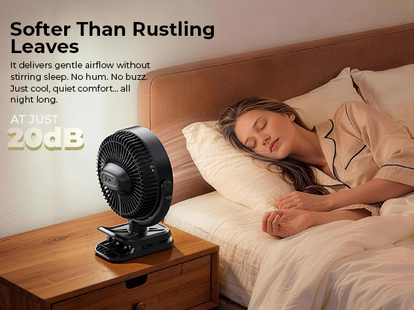 rechaegeable fan for bedroom