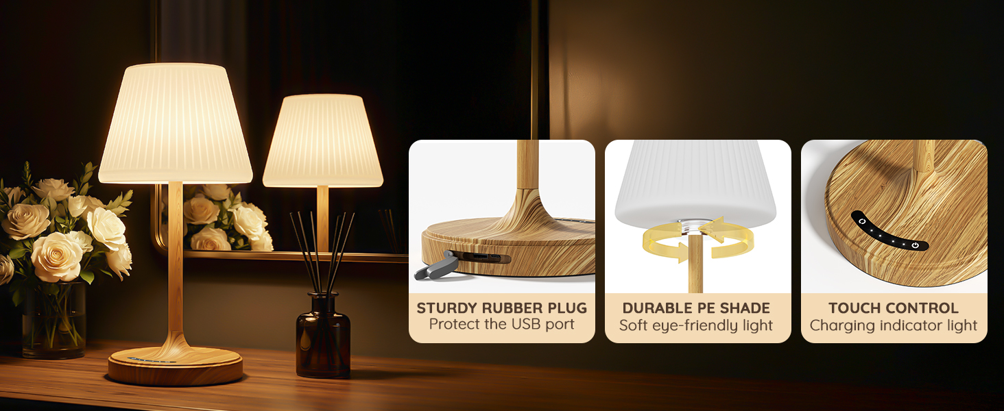 table lights rechargeable