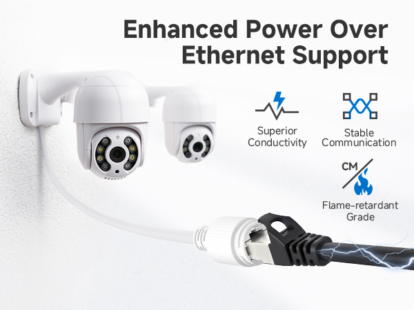 Cat 6 ethernet cable with 24 AWG copper wire for high-speed connectivity