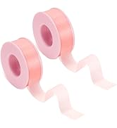 G2PLUS Eyelash Tape, 2 Rolls Silicone Gel Makeup Tape, 1/2'' x 8 Yards Pink Lash Tape, Micropore ...
