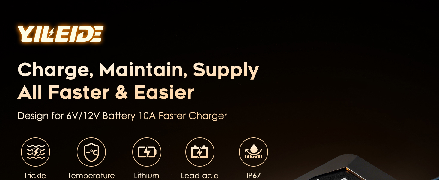 Waterproof Battery Charger – Automatic Maintainer, Trickle Charger &amp;amp;amp;amp; Desulfator