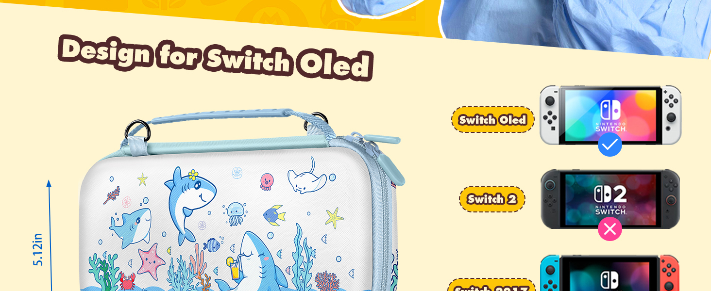 Gurgitat 6in1 Kits Accessories Bundle for Nintendo Switch OLED 2021