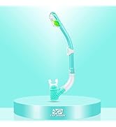 Dry Snorkel for Kids, Ultimate Snorkel Tube for Snorkeling, Freediving &amp; Swimming, Easy-Breath Te...