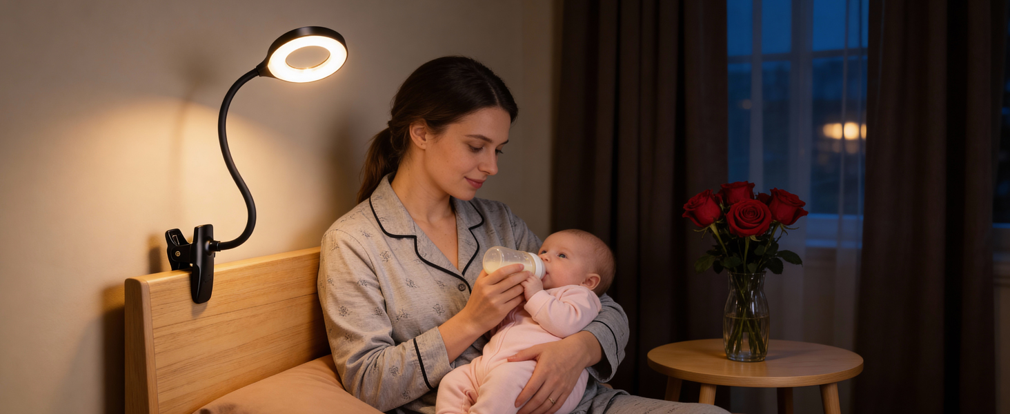 bed clip on reading light
