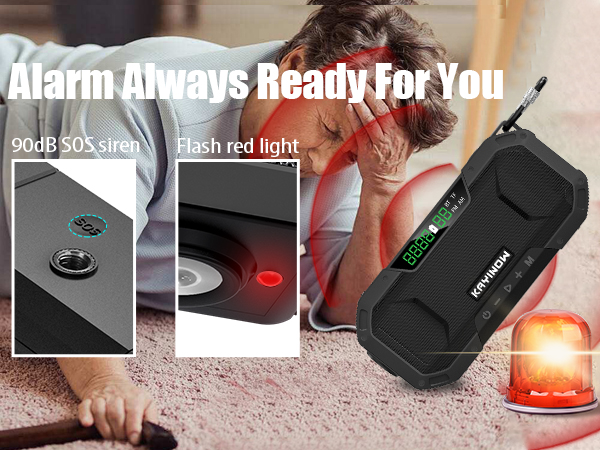 crank radio solar charging with flashlight and power bank hand cranked radio