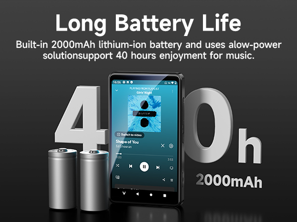 MP3 Music Player with Long Battery Life