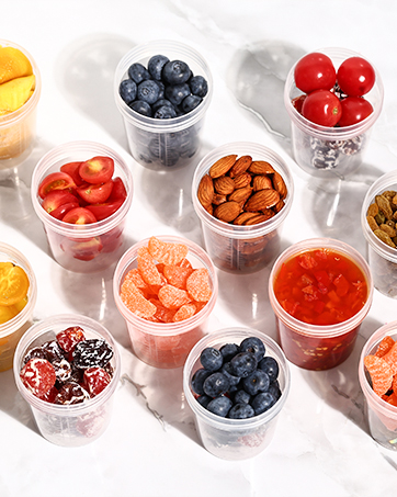 dressing containers with lids