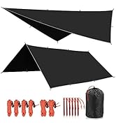 REDCAMP Hammock Rain Fly Camping Tarp Waterproof, 10x12ft Lightweight Backpacking Rain Tarp Shelt...