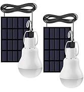 FLRONGSUN Solar Light Bulb Portable 350LM Solar Powered Camping Light Led Lantern Outdoor for Lam...