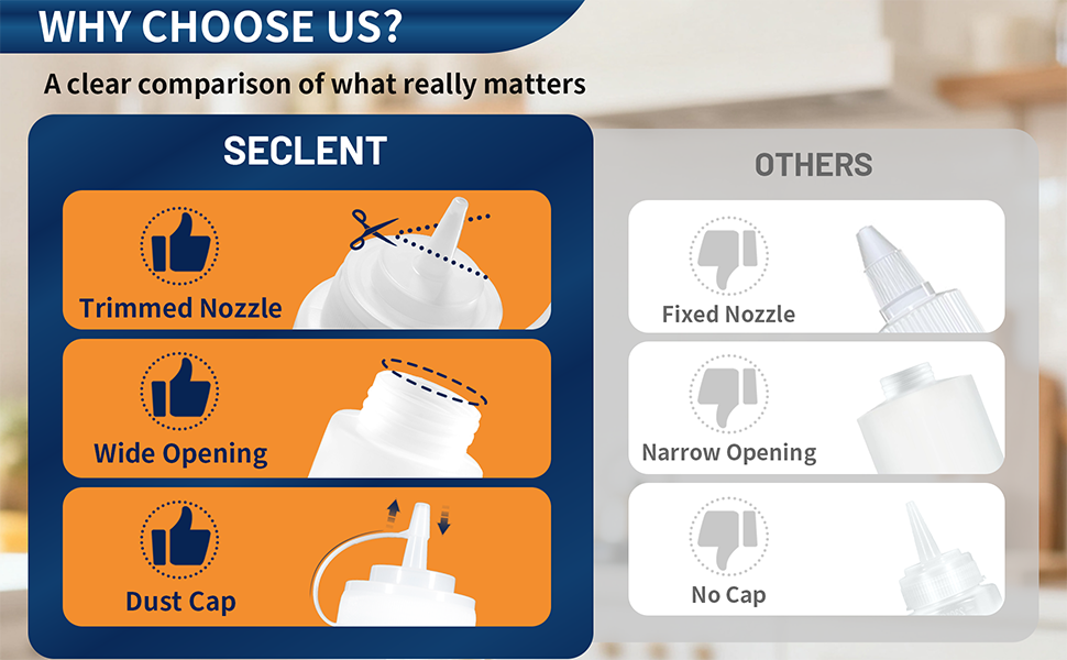 plastic squeeze bottles