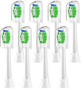 Wardimark Replacement Toothbrush Heads Compatible with Philips Sonicare Electric Toothbrush, 8 Pa...