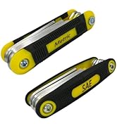 warmtree 17-Piece Folding Allen Wrench Set | Metric &amp; SAE Sizes | 2-Pack Portable Hex Tool for Ho...