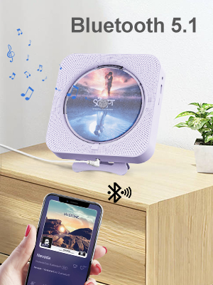 purple cd player