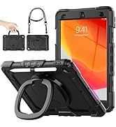 SEYMAC stock Shockproof Case with Pencil Holder &amp; Screen Protector [360 Ring Handle Stand] Tablet...