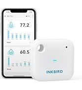 INKBIRD WiFi Thermometer Hygrometer Monitor, Smart Temperature Humidity Sensor IBS-TH3 with App N...