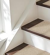 BEQHAUSE Stair Treads for Wooden Steps 28inX9in, Non Slip Carpet Stair Treads Indoor Stair Runner...