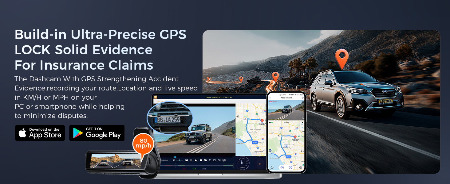 Build-in Ultra-Precise dash camera