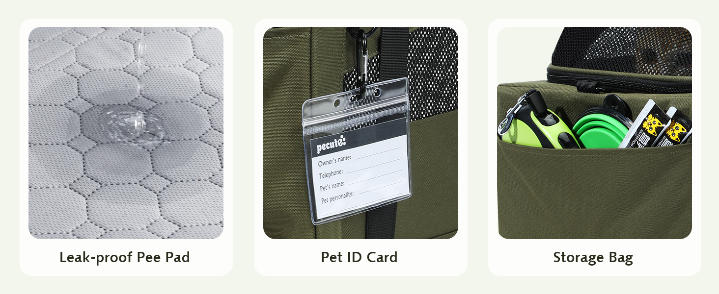 Pecute Expandable Pet Carrier Airline Approved Dog Cat Carrier