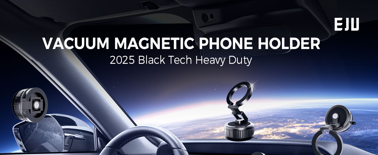 vacuum magnetic phone holder