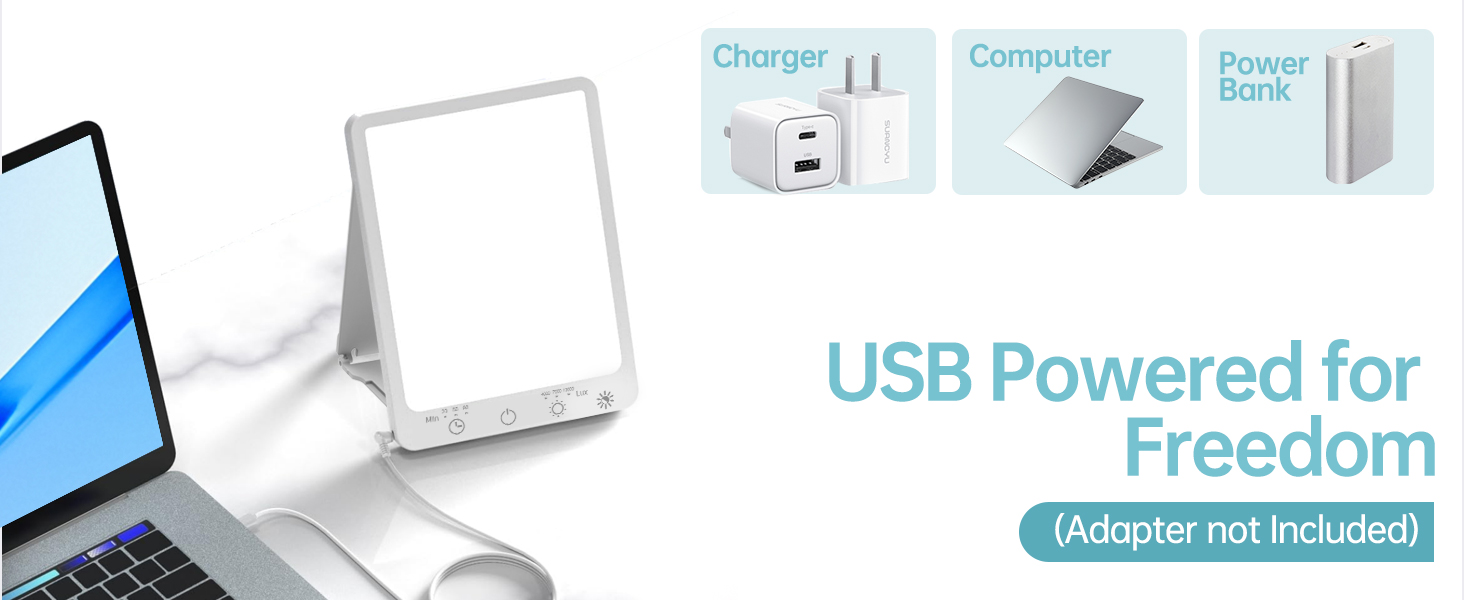 10000 lux light therapy lamp