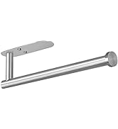 HUFEEOH Adhesive Paper Towel Holder Under Cabinet Wall Mount for Kitchen Paper Towel, Paper Towel...