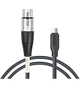 Devinal Upgrade XLR Female to USB C Cable, USB tyep-C to Female XLR Recording Cable Cord Connecto...