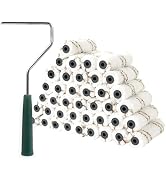 Mister Rui - Microfiber Paint Roller Covers 4 Inch - 40 Pack, Small Paint Roller Covers with Roll...
