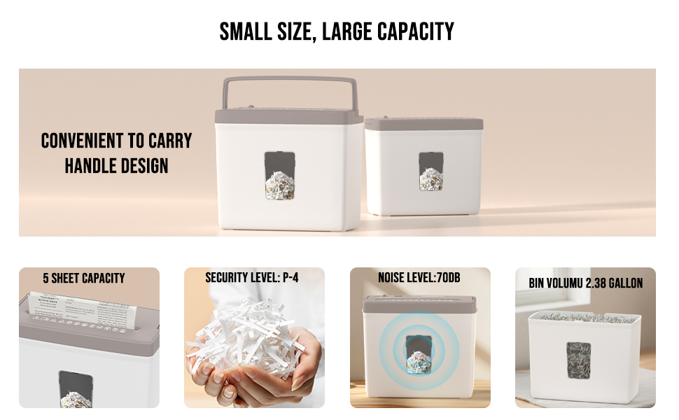 Small paper shredder