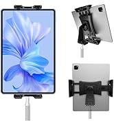 Tablet Tripod Mount Adapter 360 Degree Rotatable Universal, Tablet Clamp Holder for Tripod, Selfi...