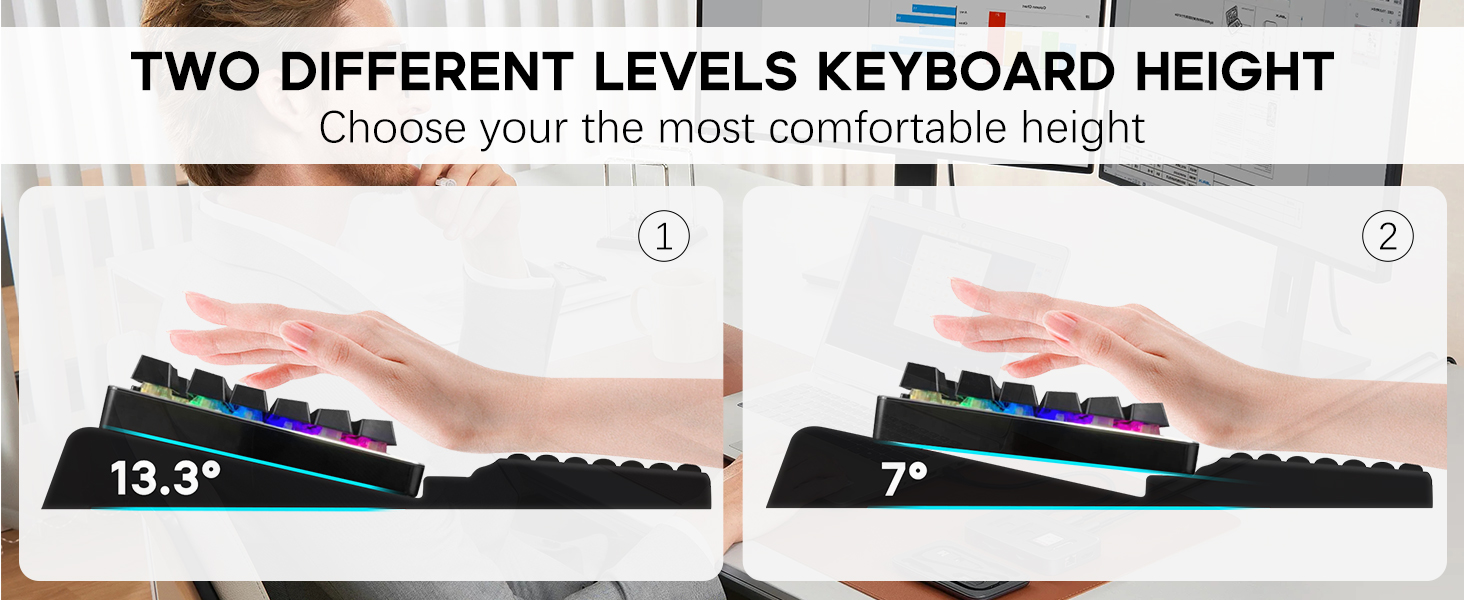 key board pad with wrist rest