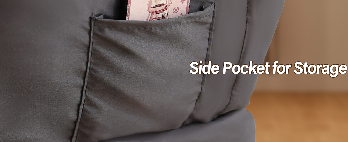 Lazy Chair with Side Pocket