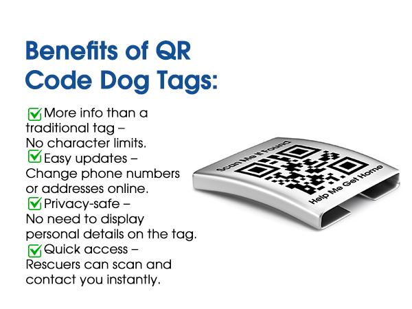 TechMark Upgraded Break-resistant Slide-on Dog Tags Personalized for 1&amp;#34; Collars