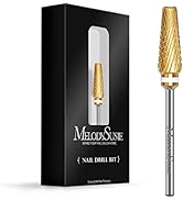 MelodySusie Upgrade 5 in 1 Nail Drill Bits, 3/32'' Carbide Tungsten Multi-function Mixed Sizes Ed...