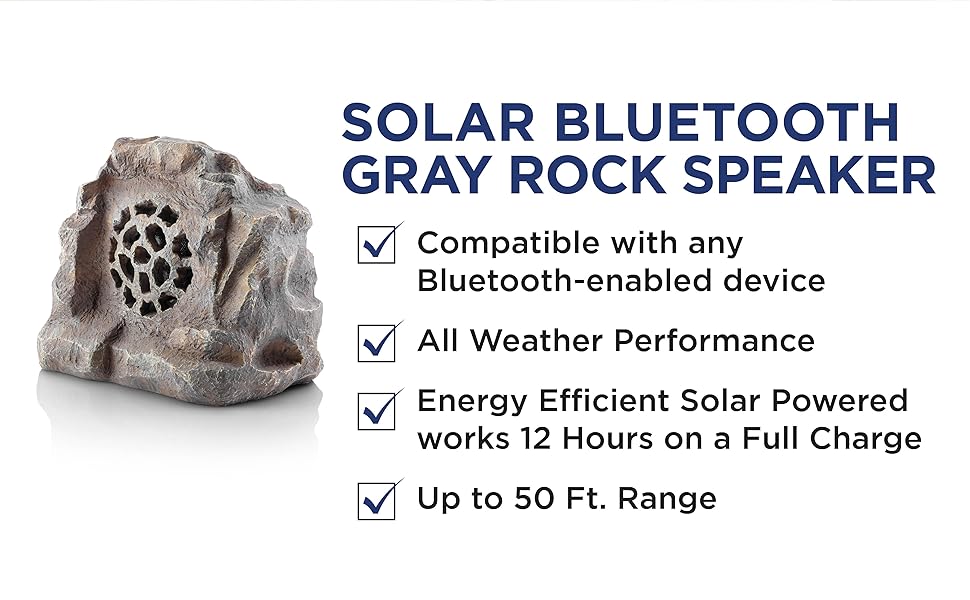 rock speaker, alpine corporation, outdoor decor