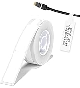 Label Maker Tape NIIMBOT D11 Cable Label Print Paper 0.5"*4.3" Standard Laminated Office Labeling...