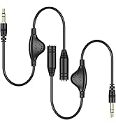 PChero 3.5mm Headphone Extension Cables, 2pcs 3.5mm Male to Female Stereo Audio Extension Cord wi...