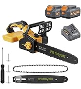Cordless 40V 14" Chainsaw Compatible with Dewalt 20V MAX Battery, Electric Handheld Power Chain S...