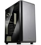 Zalman S4 Mid-Tower ATX Desktop PC Case, 2 x 120mm Quiet Fans Preinstalled, Full Tinted Side Pane...