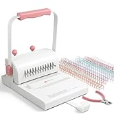 MAKEASY Binding Machine Hole Pitch 2:1 - Portable Book Binding Kit with 10PCS 5/8'' Binding Wires...