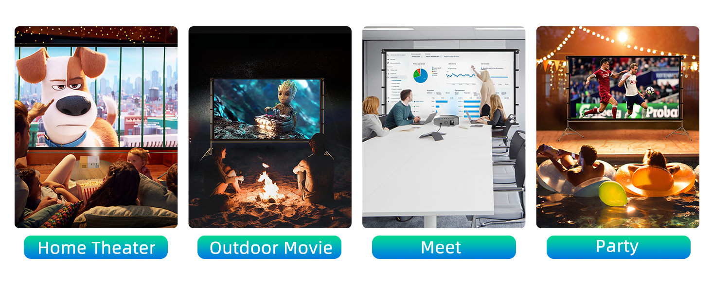 Portable Projector Screen with Stand
