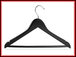Wood Hangers with Contoured Shoulders, Wooden Hangers prevent clothes from having shoulder bulges