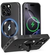 AUROX Magnetic for iPhone 16 Pro Max Case with Invisible Stand [Compatible with MagSafe] Military...