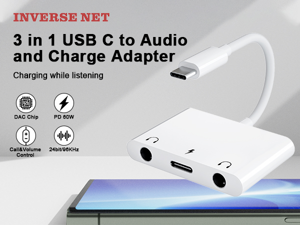 USB C to 3.5mm Headphone Adapter