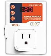 BXST Refrigerator Surge Protector LED Screen Single Outlet Adjustable Low/High Voltage Protection...