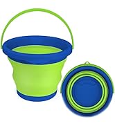 5L Collapsible Mop Bucket for Cleaning, Foldable Buckets with Handles for Beach Sand Garden Car W...